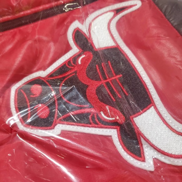 Chicago Bulls Mitchell & Ness NBA Winning Team Throwback Snap Vest Jacket - Red - Picture 3 of 4
